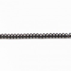 Hématite rondelle 2x3mm x 40cm 