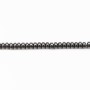 Hématite rondelle 2x3mm x 40cm 