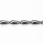 Hématite goutte 8x16mm x 40cm 