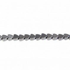 Hematite heart 4mm x 40cm 