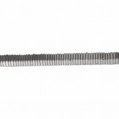 Hematite lamellar square 1x4mm x 40cm