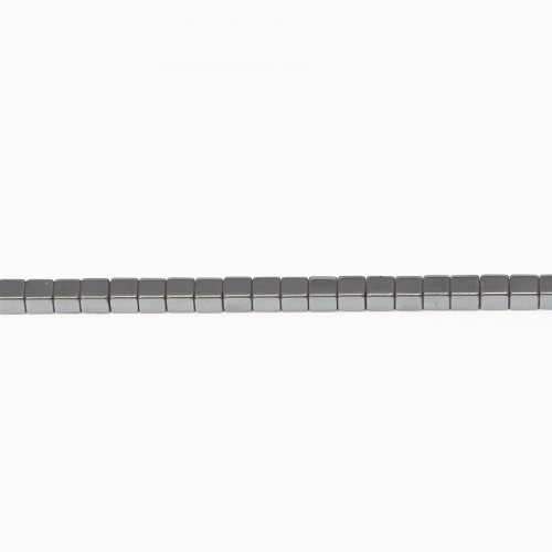 Hematite cubic square 2mm x 40cm