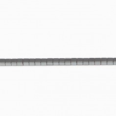 Hematite cubic square 2mm x 40cm