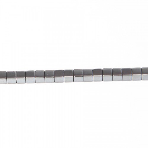 Hematite cubic square 3mm x 40cm