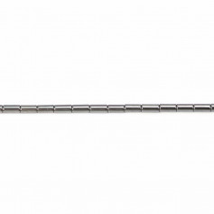 Hématite tube 2x4mm x 40cm 