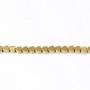 Hematite golden heart 4mm x 40cm 