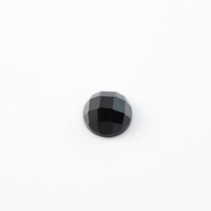 Cabochon onyx rond facette 6mm x 1pc