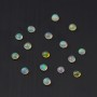 Cabochon opale ethiopian ronde 2.7mm-3mm x 1pc