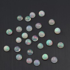 Cabochon opale ethiopian ronde 4mm x 1pc