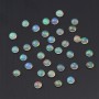 Cabochon opale ethiopian ronde 3.5mm -3.8mm x 1pc