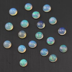 Cabochon opale ethiopian ronde 6mm x 1pc