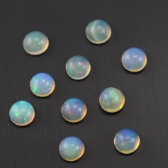 Cabochon opale ethiopian ronde 7mm x 1pc