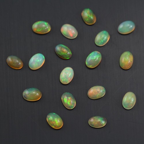 Cabochon opal ethiopian round 4x6mm x 1pc