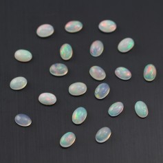 Cabochon opale ethiopian ovale 4x6mm x 1pc