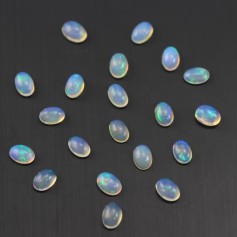 Cabochon opale ethiopian ovale 4x6mm x 1pc