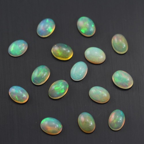 Cabochon opale Ethiopienne ovale 5x7mm x 1pc