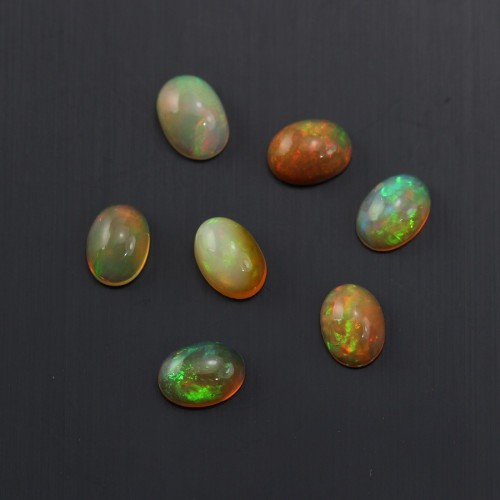 Cabochon opal ethiopian round 5x7mm x 1pc
