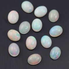 Cabochon opale ethiopian ovale 7x9mm x 1pc