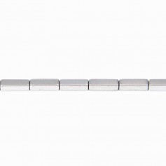 Hématite argenté cube rectangle 3x9mm x 40cm 