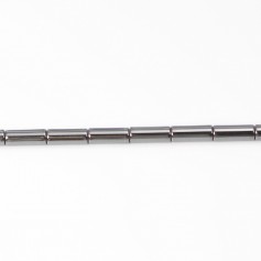Hématite tube 3x9mm x 10pcs