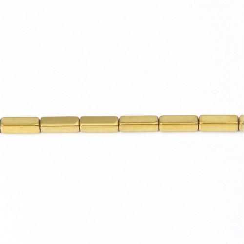Hématite cube rectangle 3x9mm x10pcs