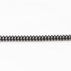 Hématite rondelle 2x4mm x 40cm 