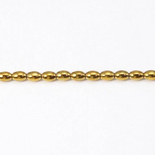 Hematite silvery keg 3x5mm x 10pcs