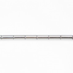 Hématite tube 3x9mm x 10pcs