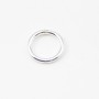 Anneaux  Rond Soudé 4 x 0,6mm argent 925 rhodié x10 st