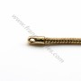 Embout plaqué "flash" or pour fil de 2.0mm x 10pcs