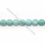 Amazonite ronde plate 8mm x 8pcs