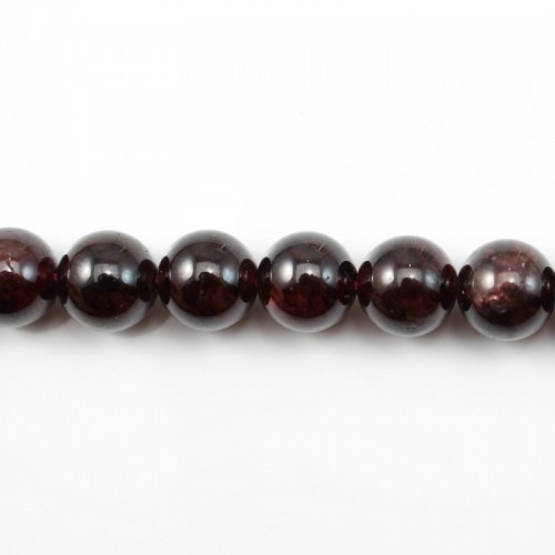 Round Garnet 9mmmm x 5 pcs