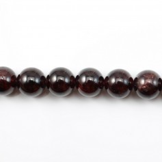 Round Garnet 9mmmm x 5 pcs