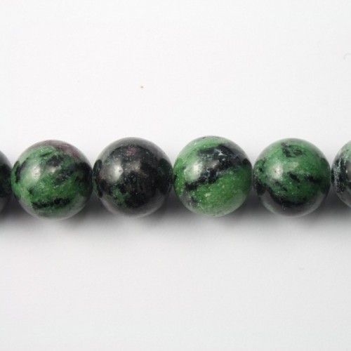 Ruby Zoisite Round 12mm x 4pcs