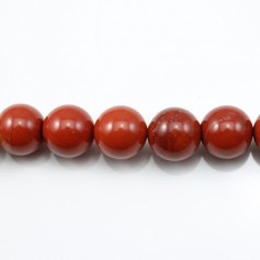 Jaspe rouge ronde 12mm x 5pcs