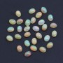 Cabochon d'opale ethiopienne, multicolore, de forme ovale, 5 * 7mm x 1pc
