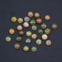 Cabochon d'opale ethiopienne, multicolore, de forme ronde, 6mm x 1pc