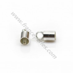 Embout en argent 925, pour cordon de 2.5mm x 4pcs