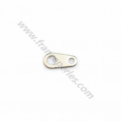 Breloque "tag" en métal, de différentes couleurs, 5x9mm x 100pcs