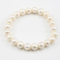 Bracelet Adrienne Perle D'eau Douce Blanc