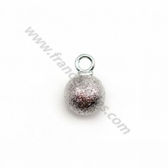 Breloque ronde brillant 8mm, doré x 5pcs