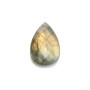 Labradorite goutte plate 18x25mm x 1pc