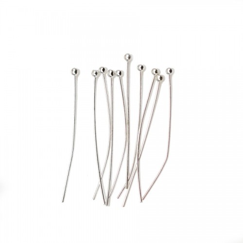 Clou tête ronde argenté x 24mm x 50pcs