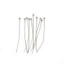Clou tête ronde argenté x 24mm x 50pcs