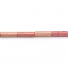 Rhodonite tube 4x13mm x 40cm