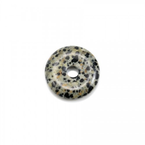 Donut jaspe dalmatien 25mm x 1pc