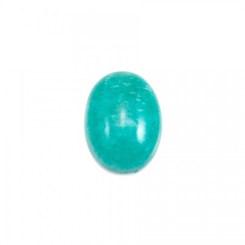 Blue cabochon of amazonite, in round shape, 8mm x 4 pcs