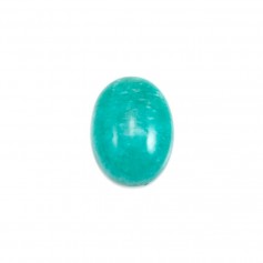 Cabochon amazonite du pérou, de forme ovale, 12x16mm x 1pc