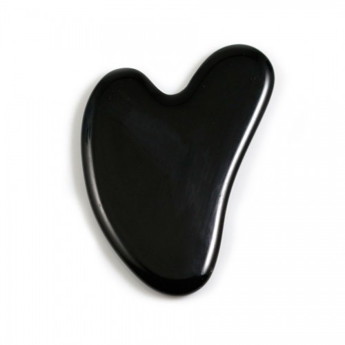 Gua Sha masseur en Obsidienne x 1pc