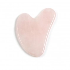 Gua Sha masseur en Quartz rose x 1pc